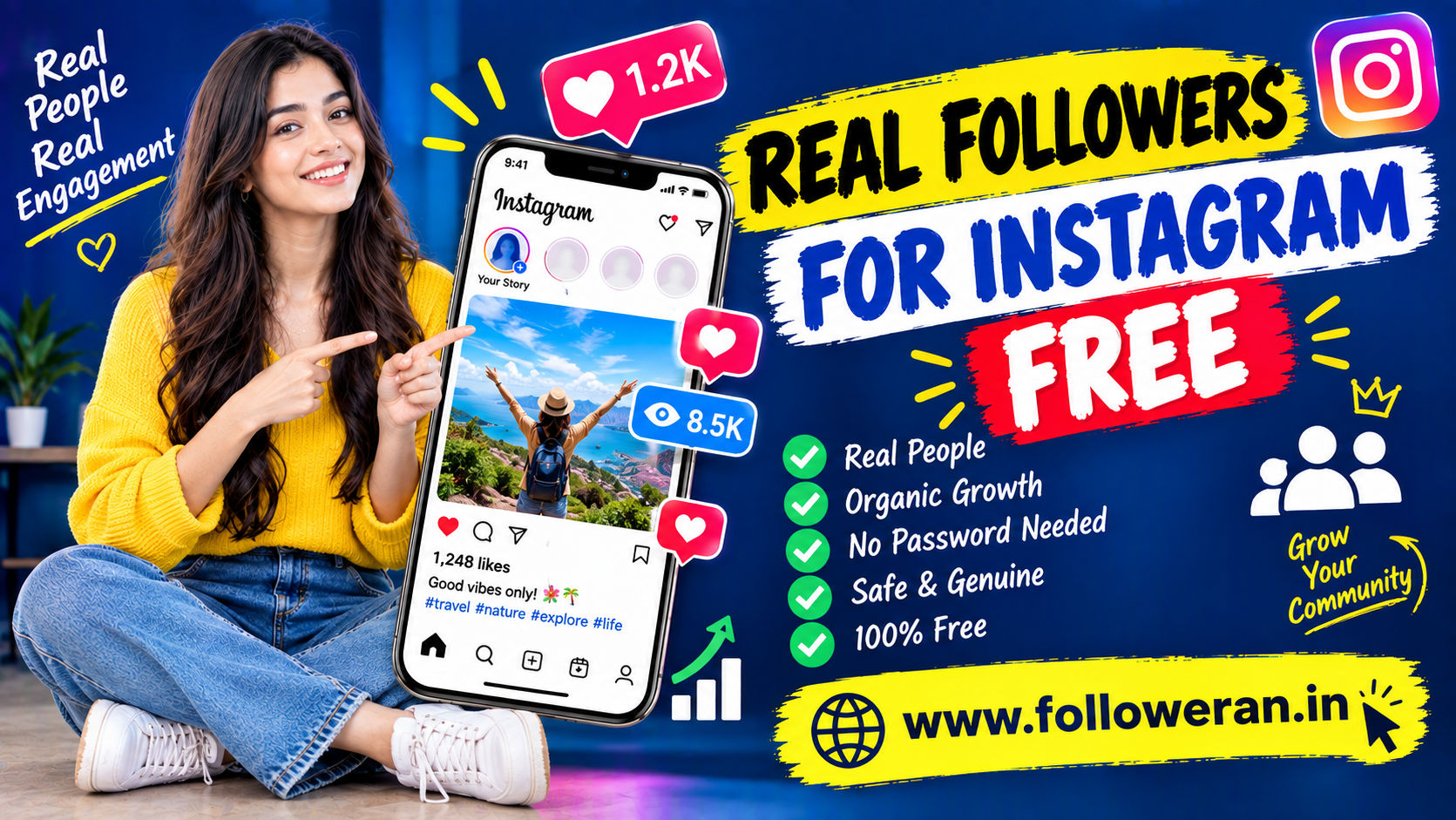 Real Followers for Instagram Free: Get Genuine Followers Organically
