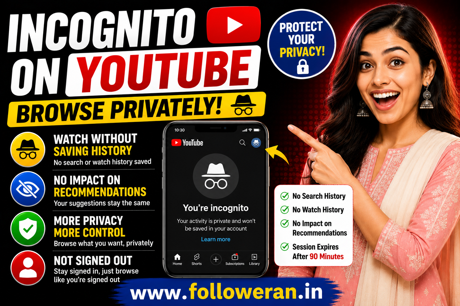 Incognito on YouTube: How to Use YouTube Incognito Mode in 2026