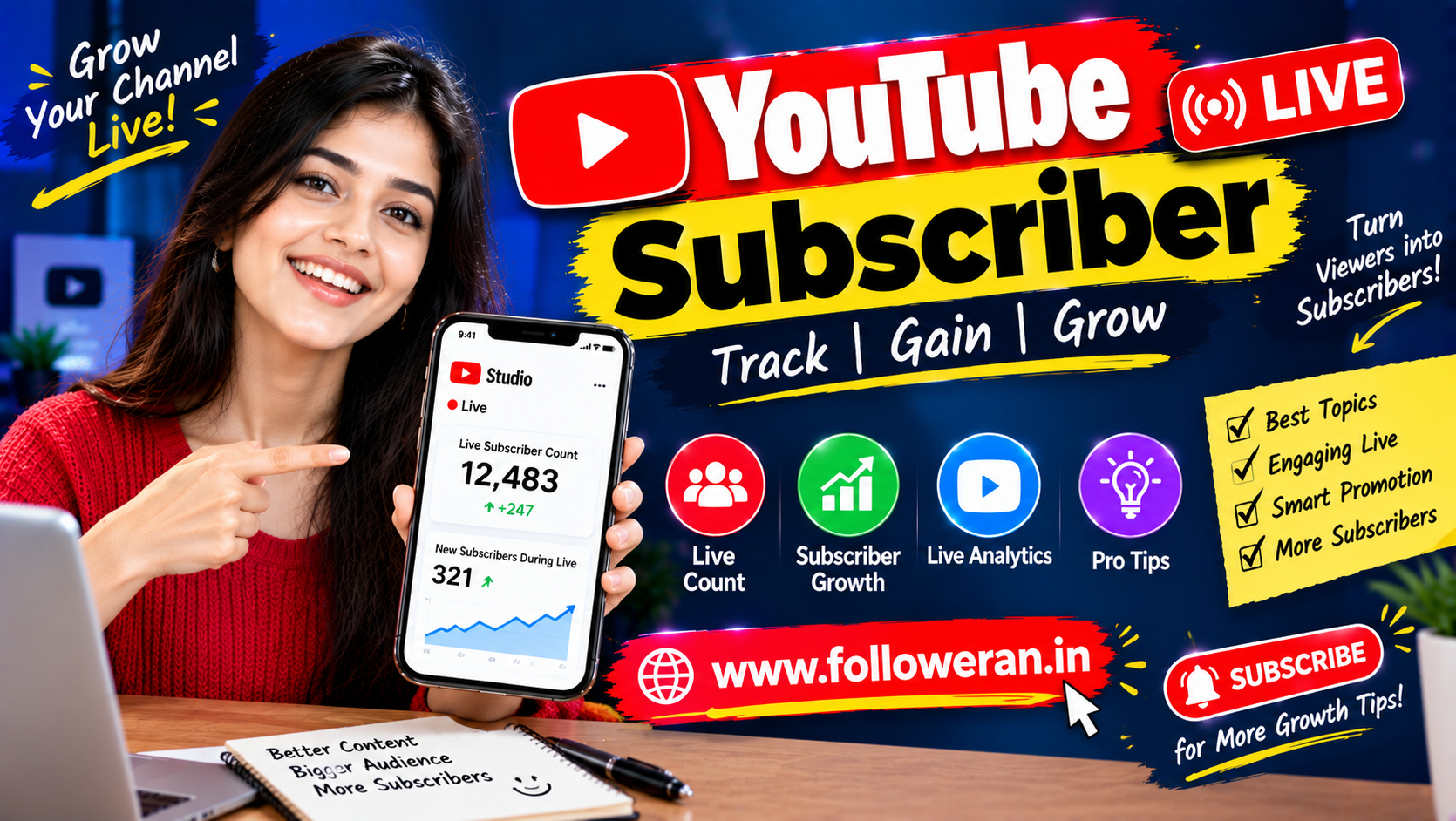 YouTube Live Subscriber: How to Gain More Subscribers