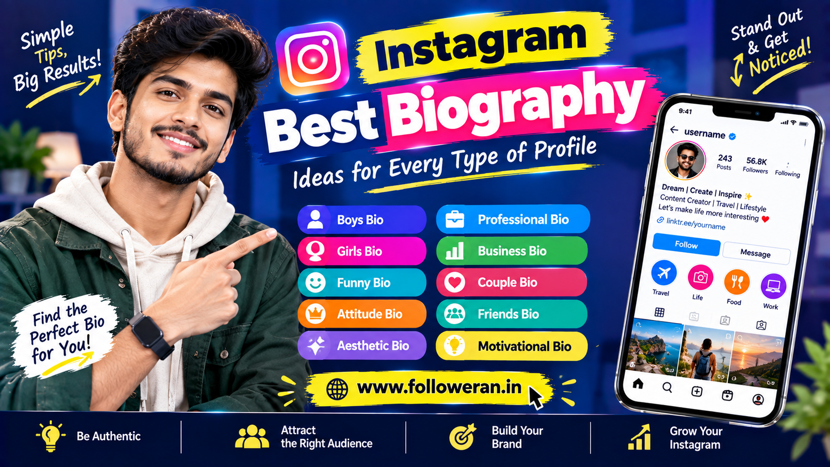 Instagram Best Biography: 150+ Best Instagram Bio Ideas