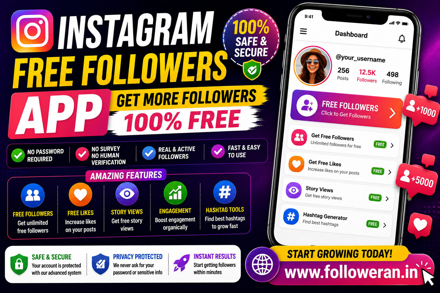 Instagram Free Followers App: How to Choose a Safer Growth App
