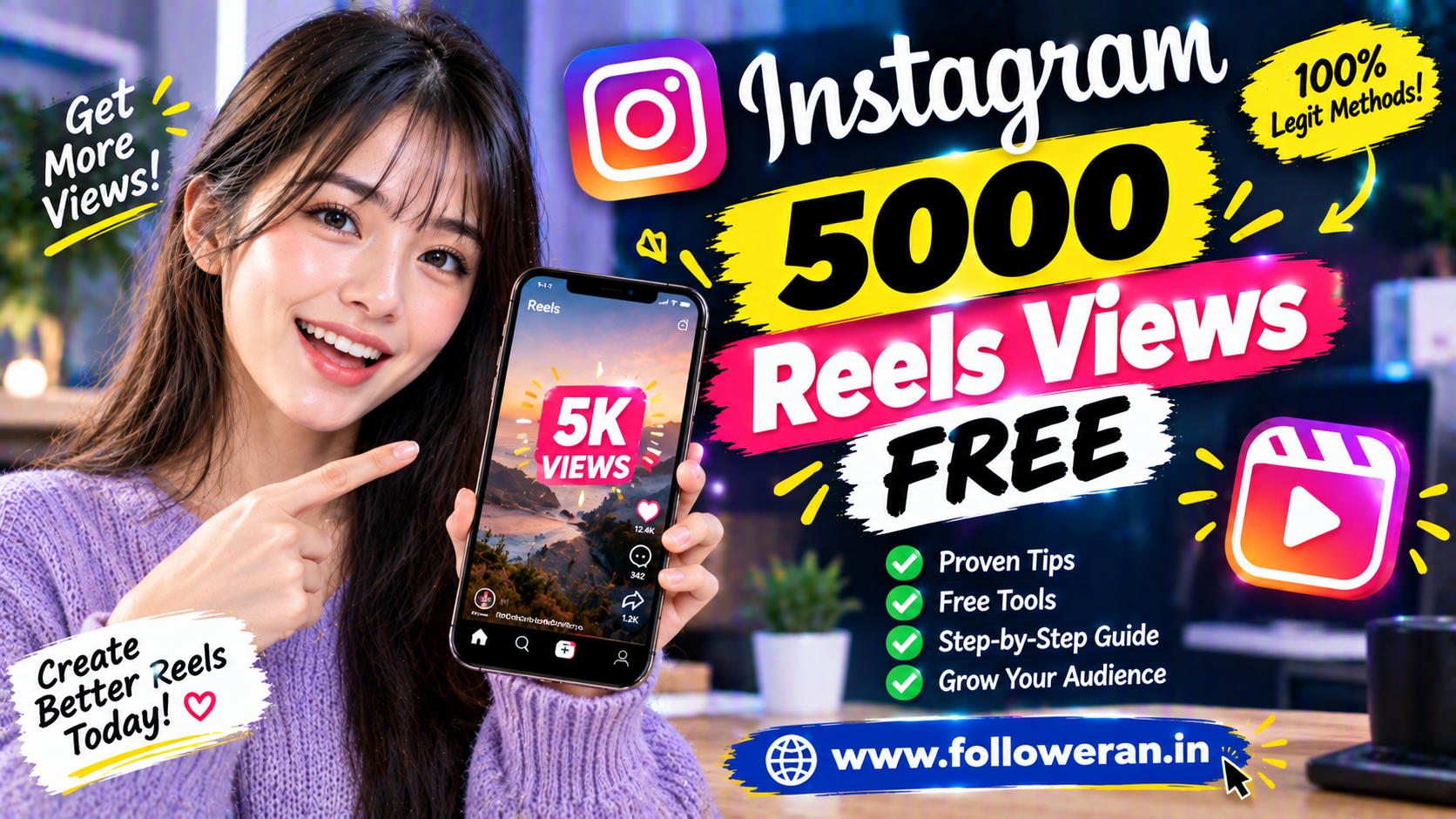 Instagram 5000 Reels Views Free: How to Get 5K Reel Views