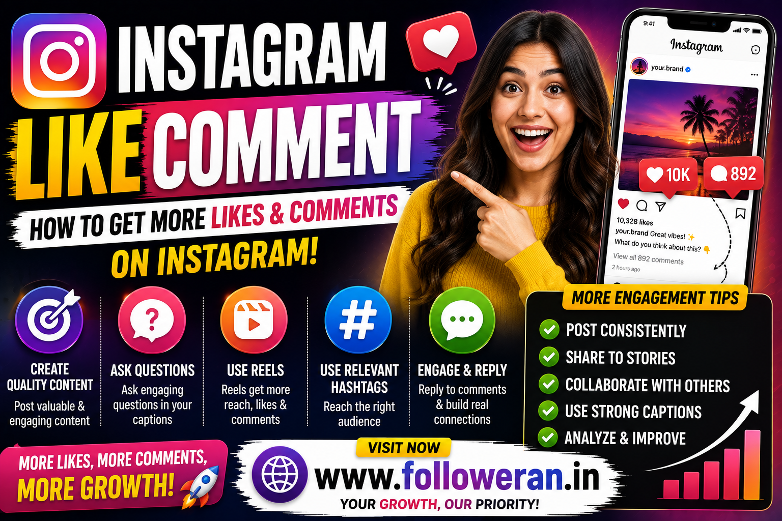 Instagram Like Comment: How to Get More Likes and Comments on Instagram