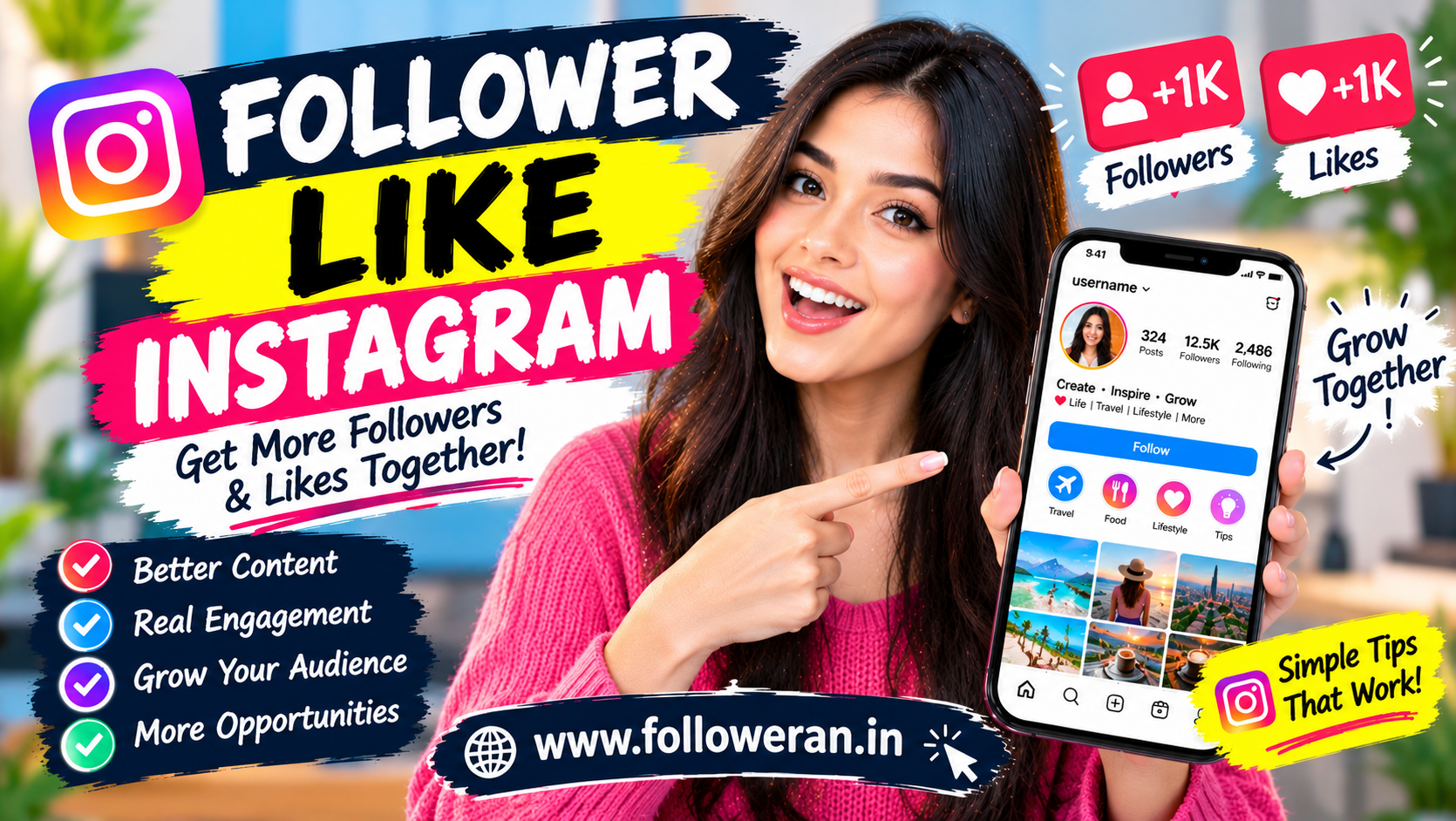 Follower Like Instagram: Get More Followers & Likes Organically