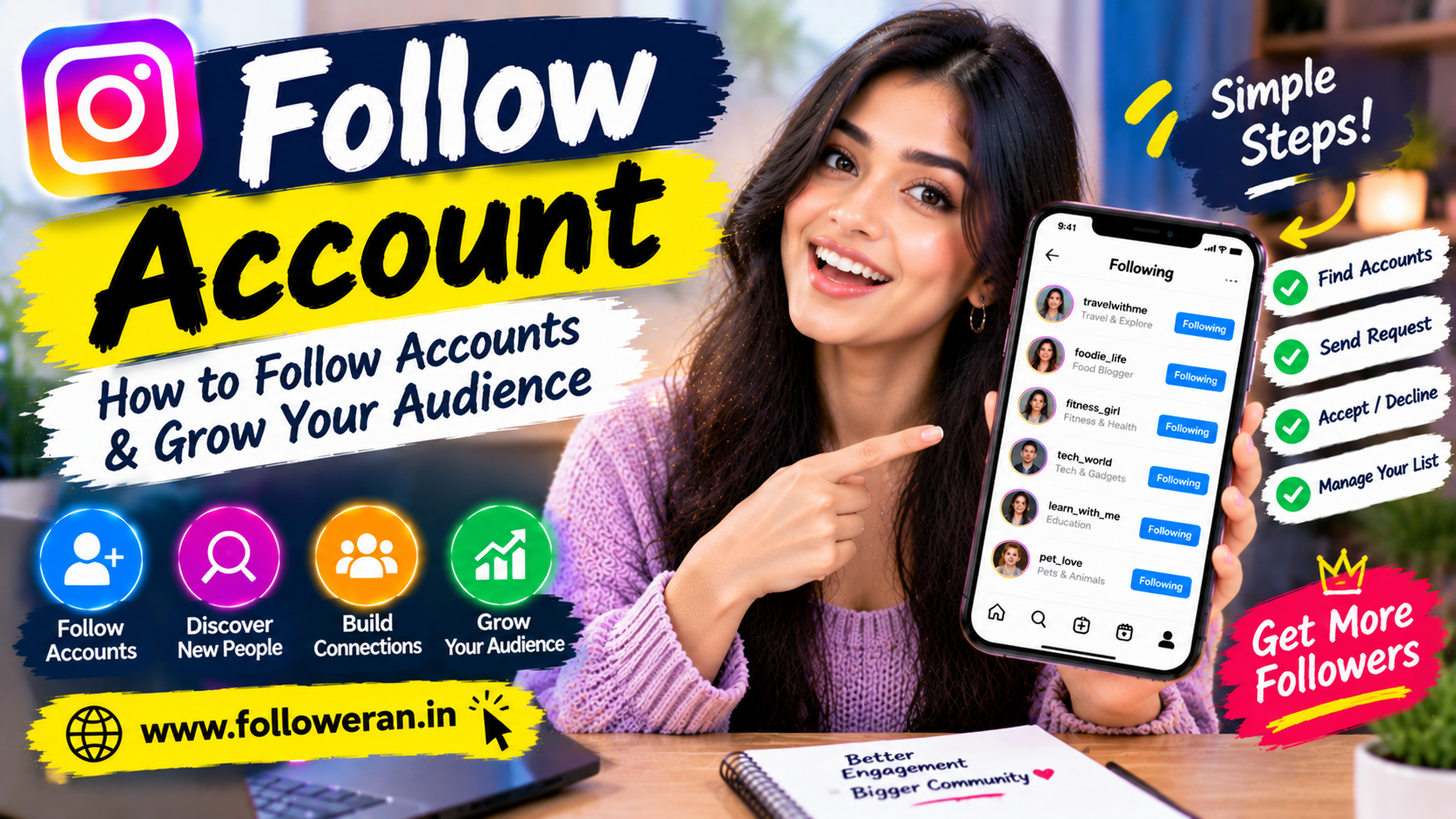Follow Account: How to Follow Accounts & Get More Followers