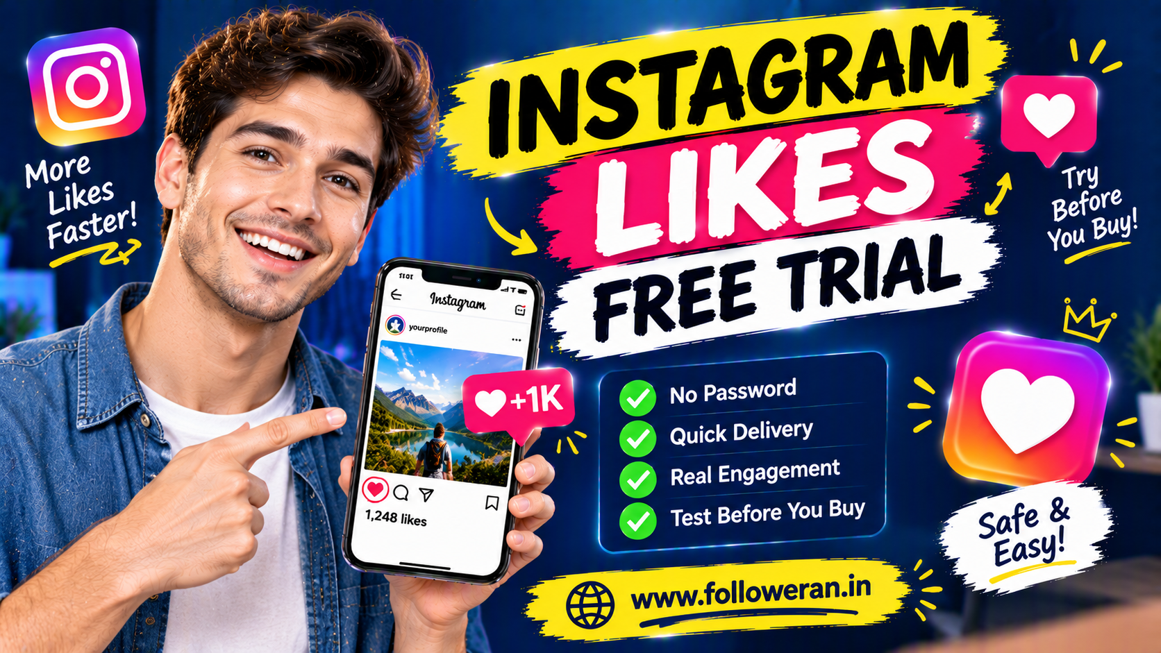 Instagram Likes Free Trial: How to Test Instagram Like Services