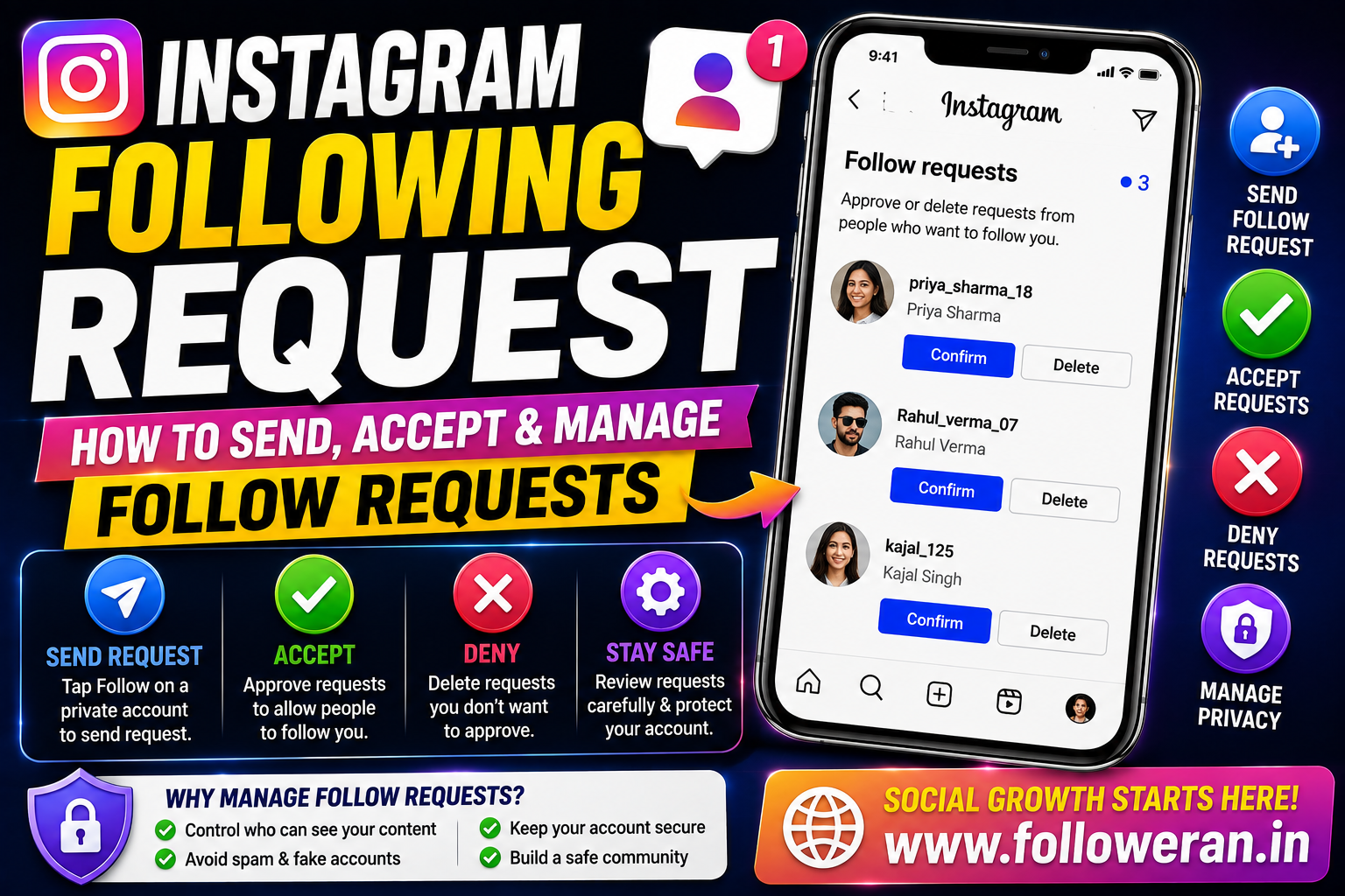 Instagram Following Request: How to Send, Accept and Manage Follow Requests