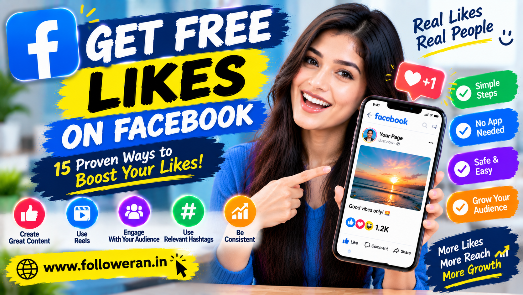 Free Facebook Liker: 15 Ways to Get More Facebook Likes