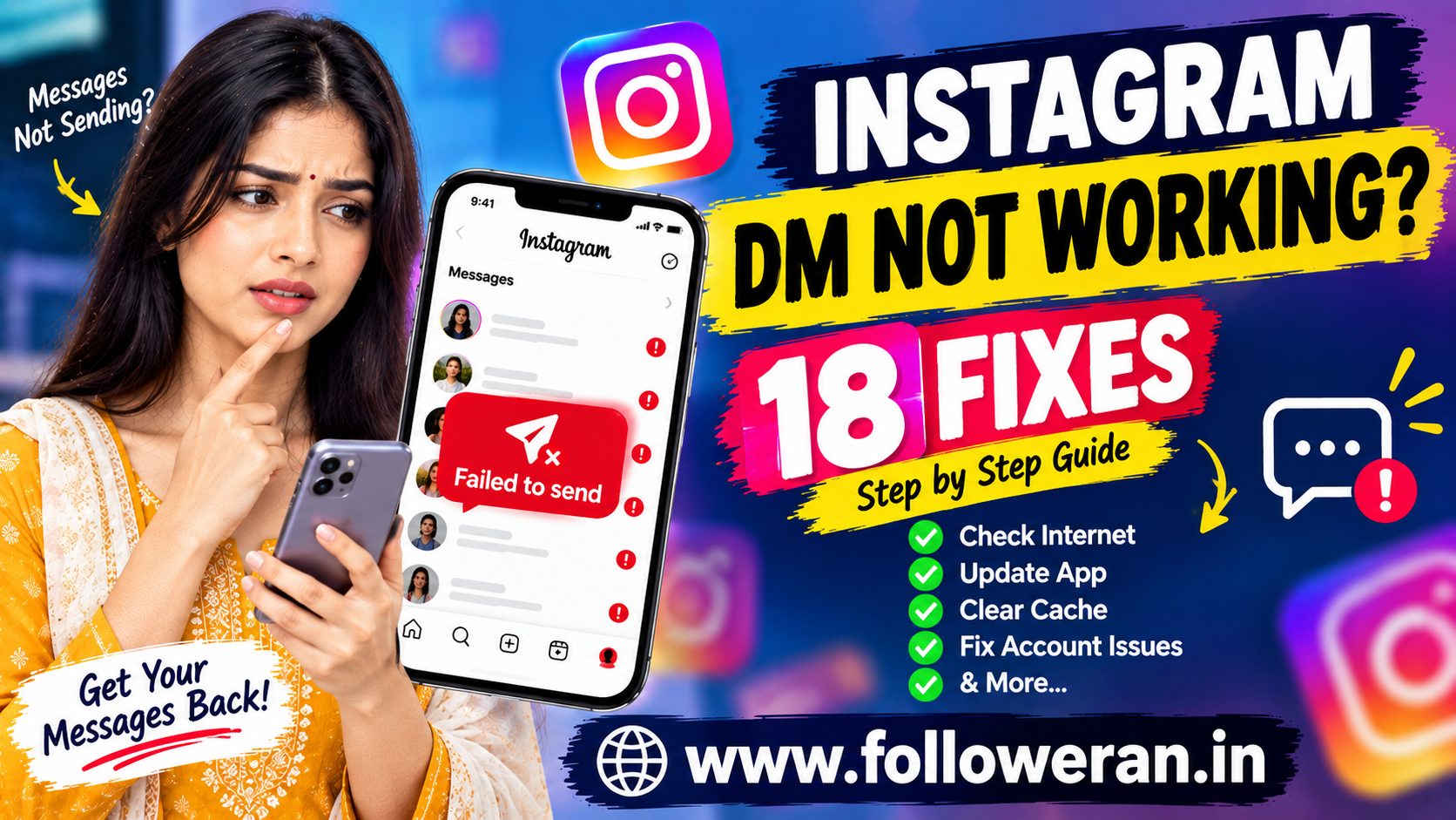 Instagram DM Not Working? 18 Fixes That Can Help in 2026