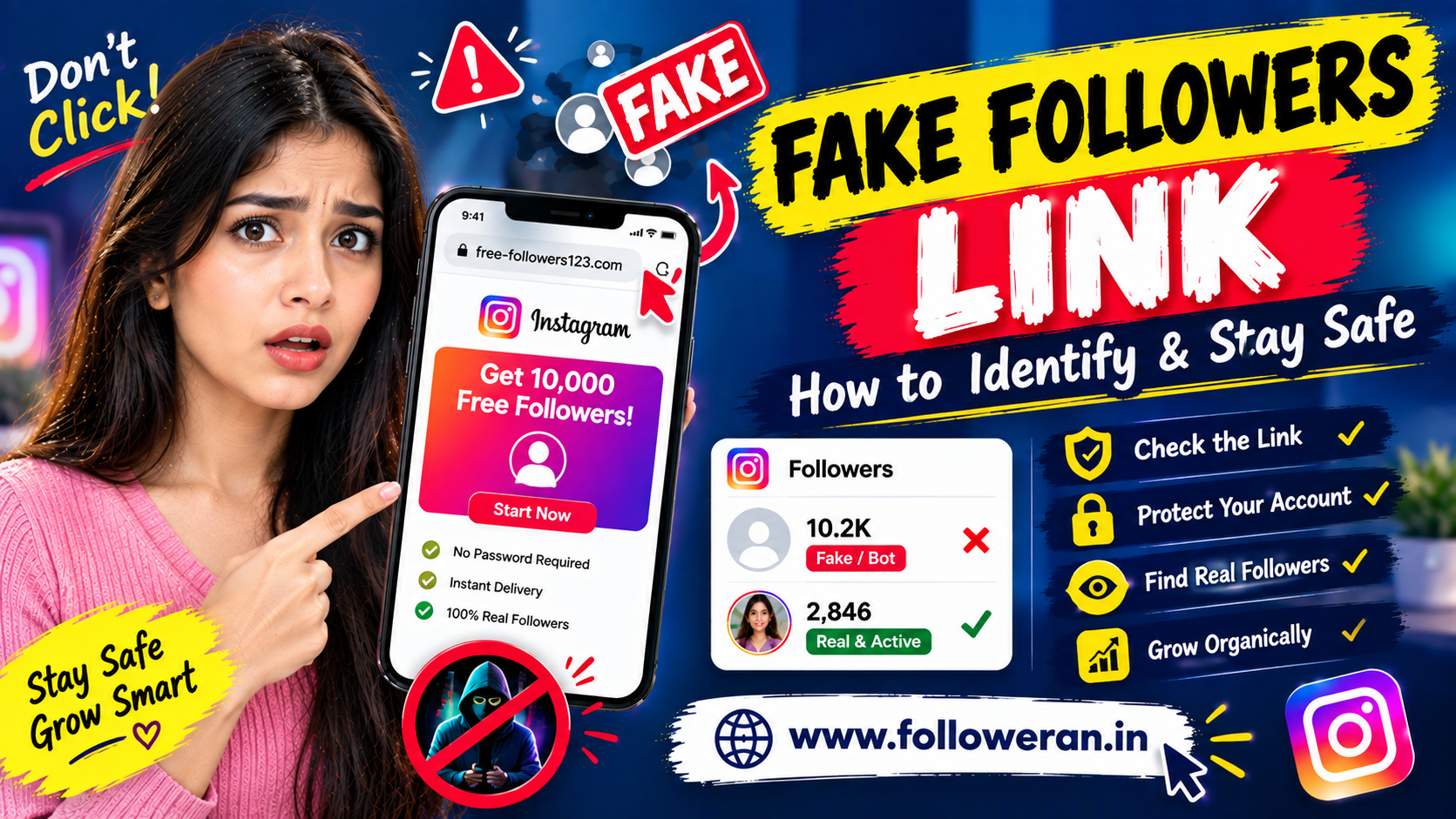 Fake Followers Link: Identify Risky Links & Grow Instagram Safely