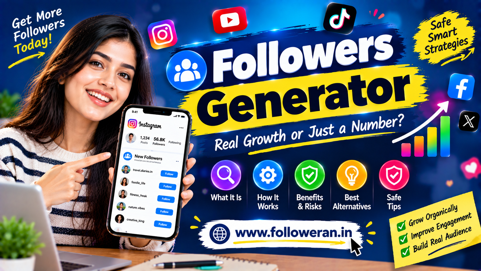 Followers Generator: What It Is and How to Grow Followers Safely