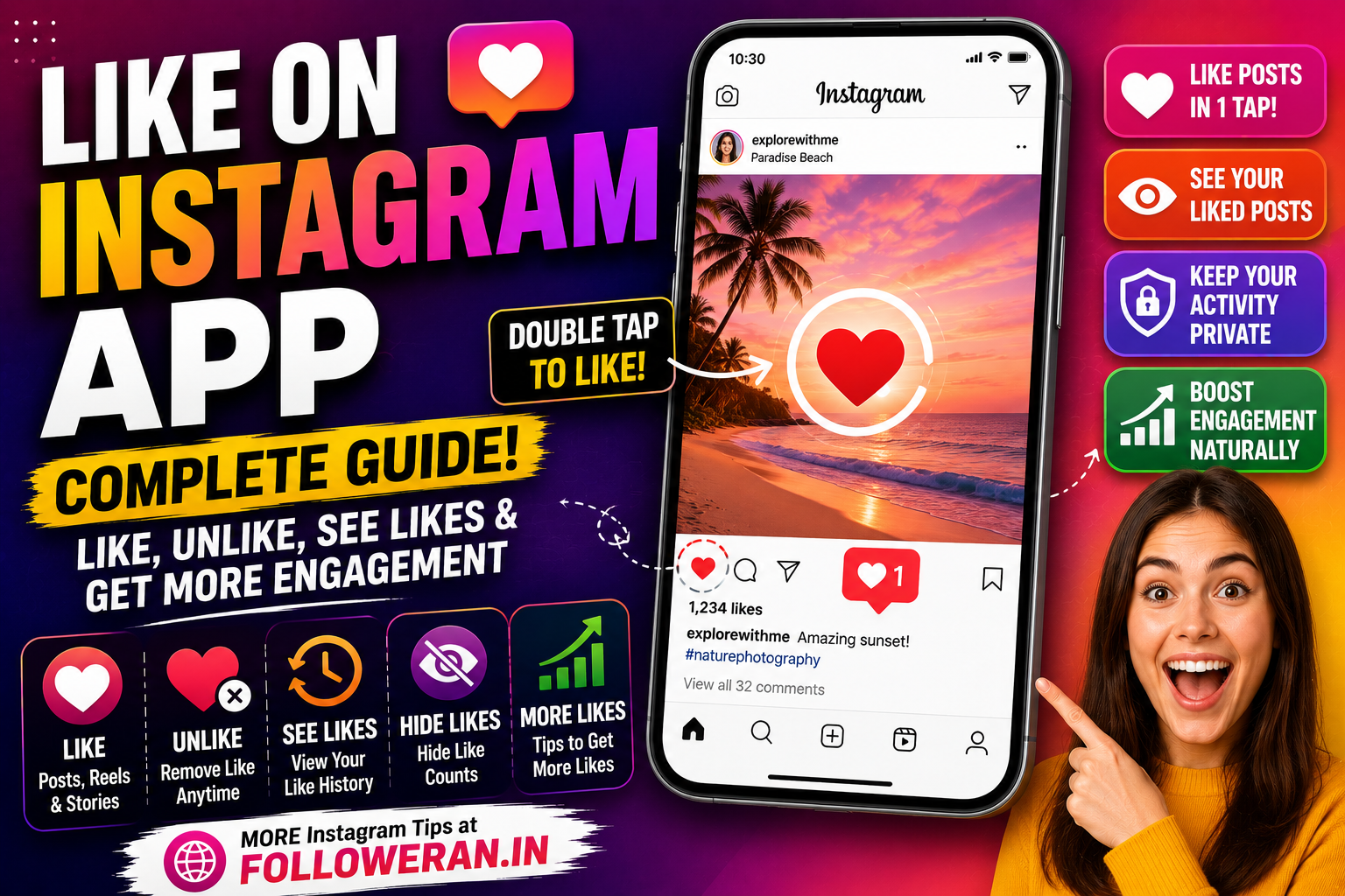 Like on Instagram App: How to Like, Unlike, See Likes, and Get More Engagement