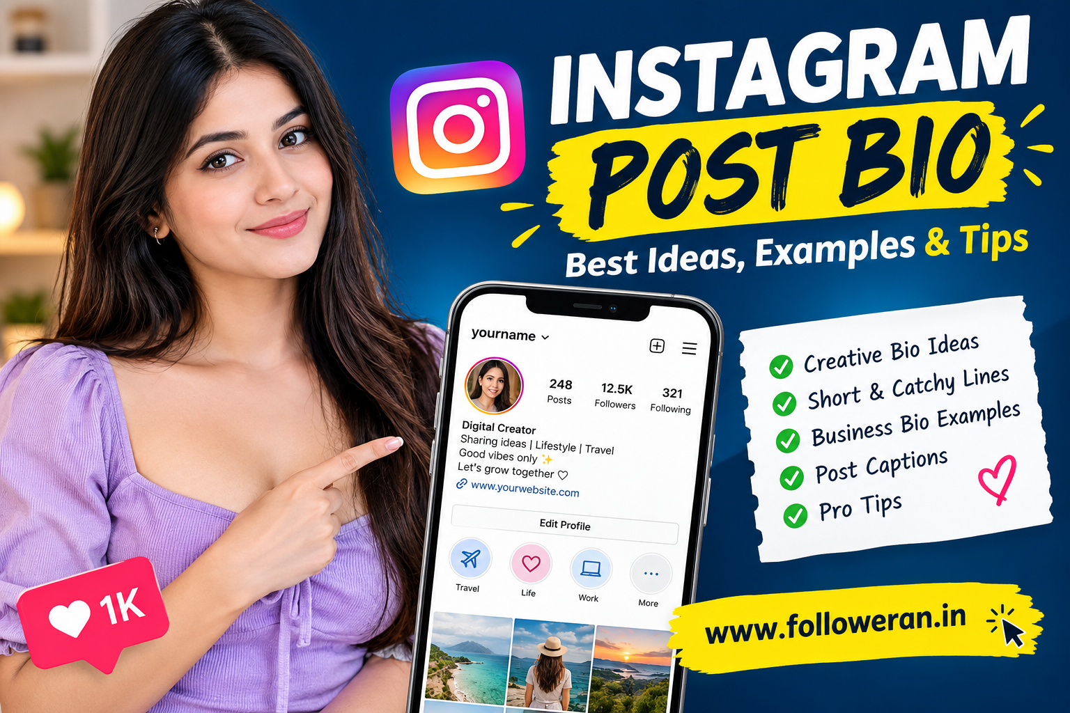 Instagram Post Bio: Best Ideas, Examples & Tips