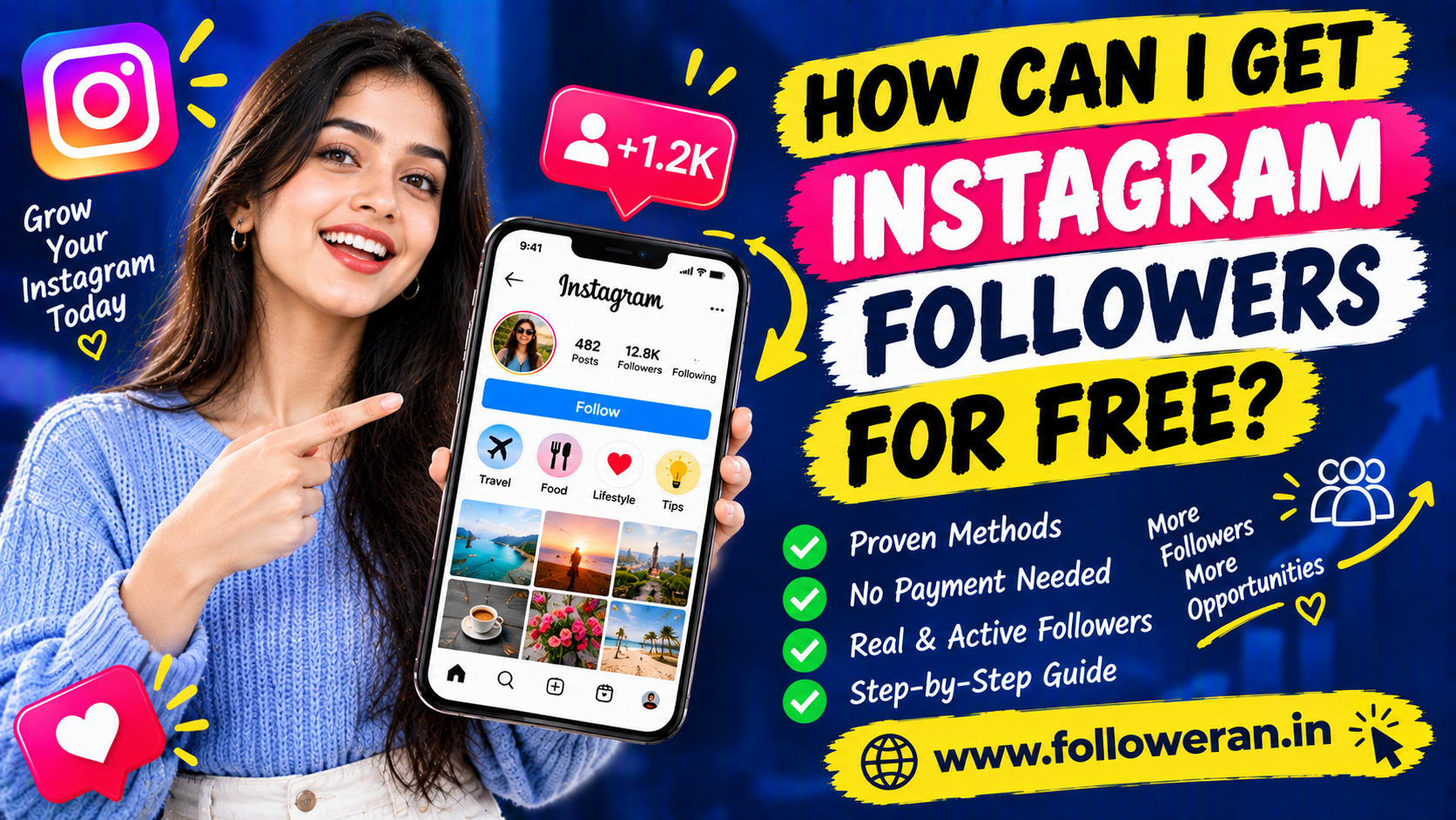 How Can I Get Instagram Followers for Free? 20 Easy Ways