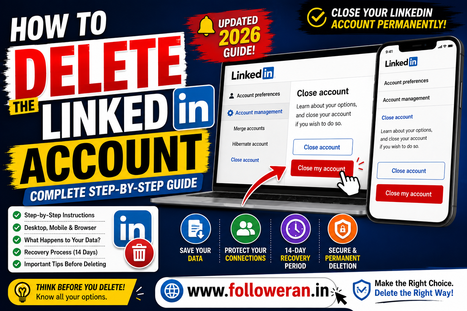 How to Delete the LinkedIn Account: Complete Step-by-Step Guide