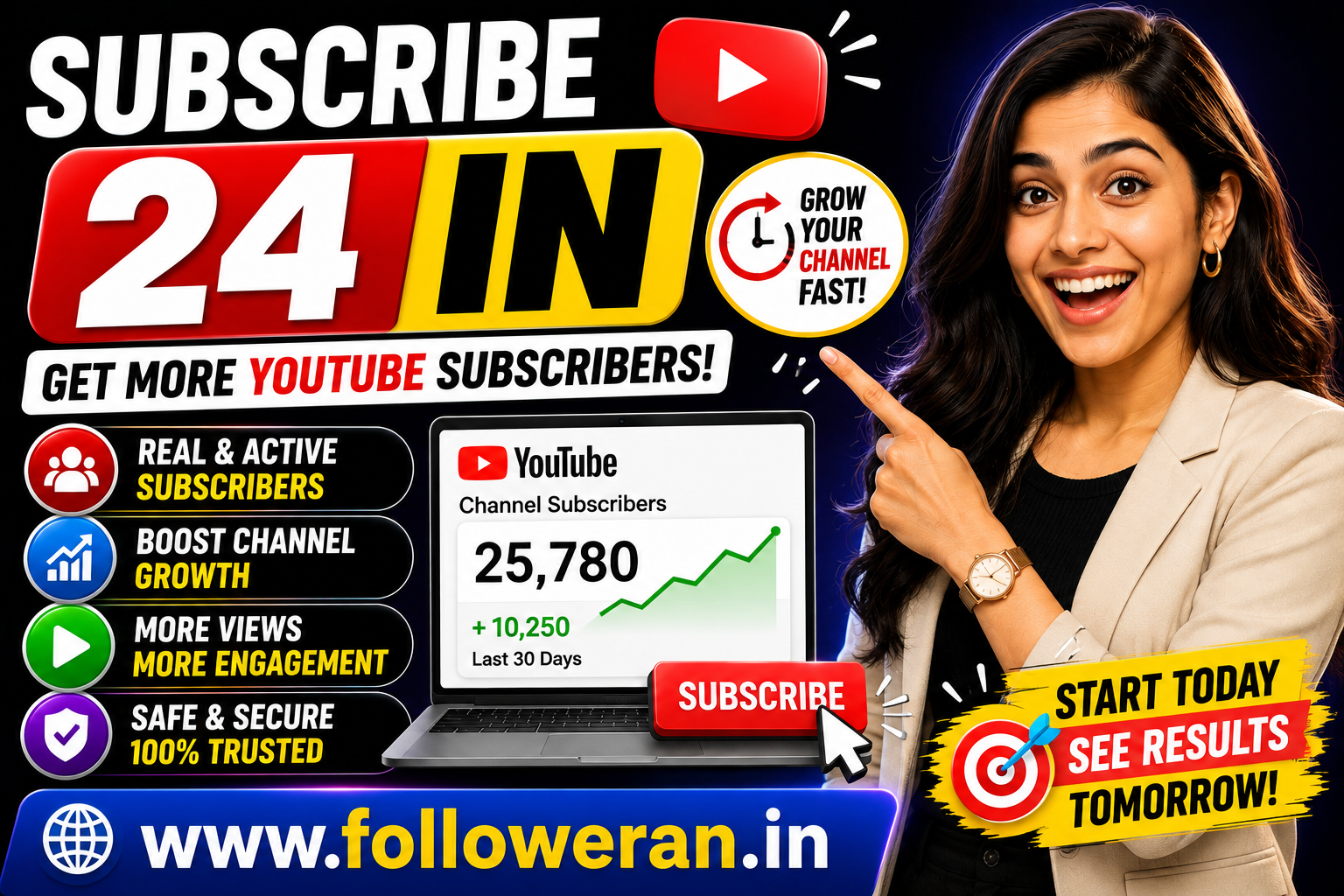 Subscribe 24 In: What It Means & How to Get More Subscribers