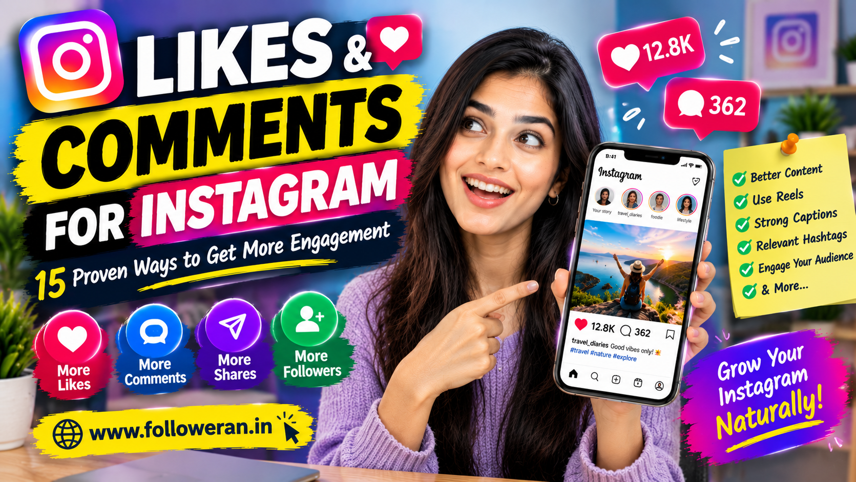 Likes and Comments for Instagram: 15 Ways to Get More Engagement