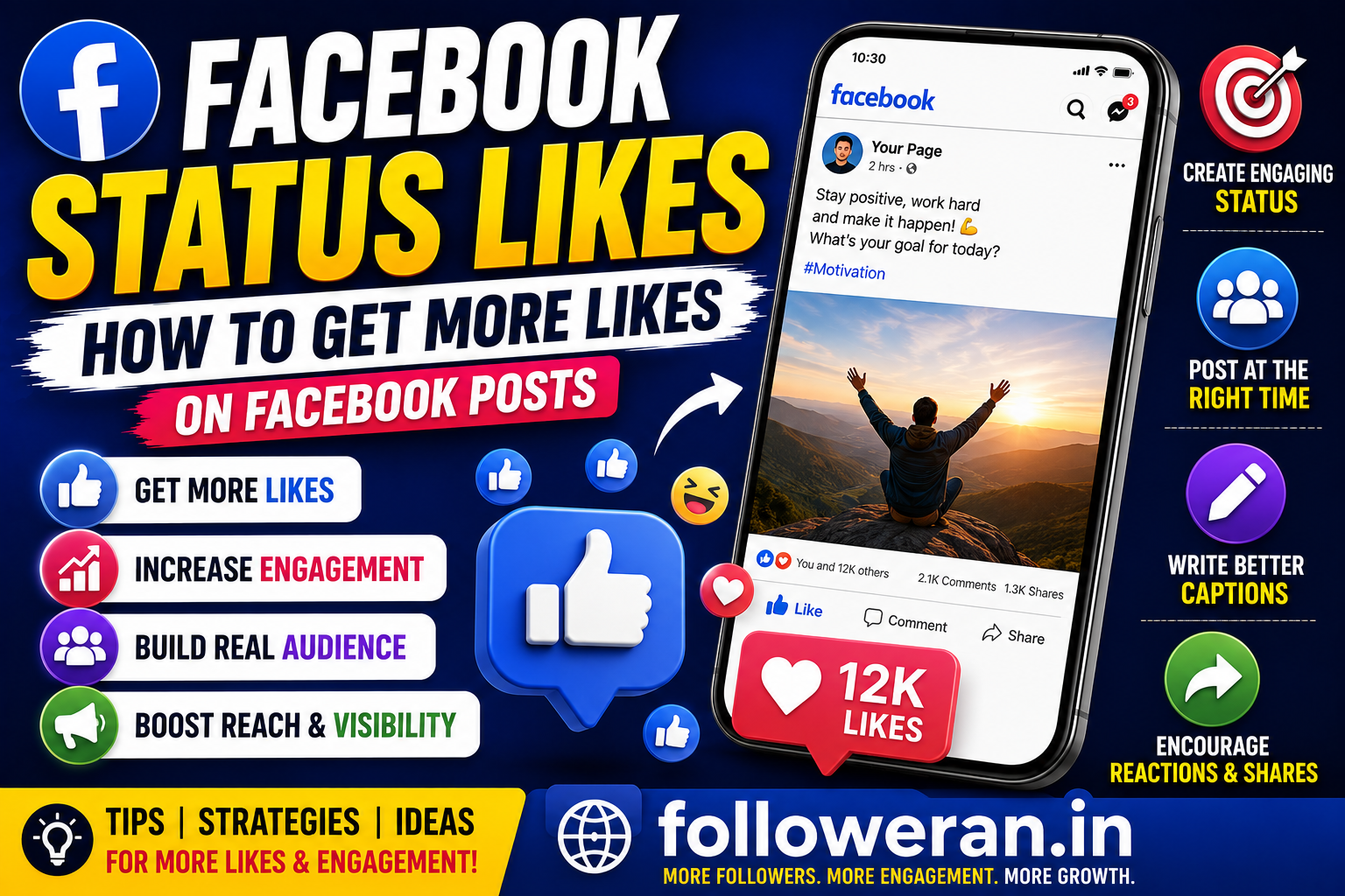Facebook Status Likes: How to Get More Likes on Facebook Posts