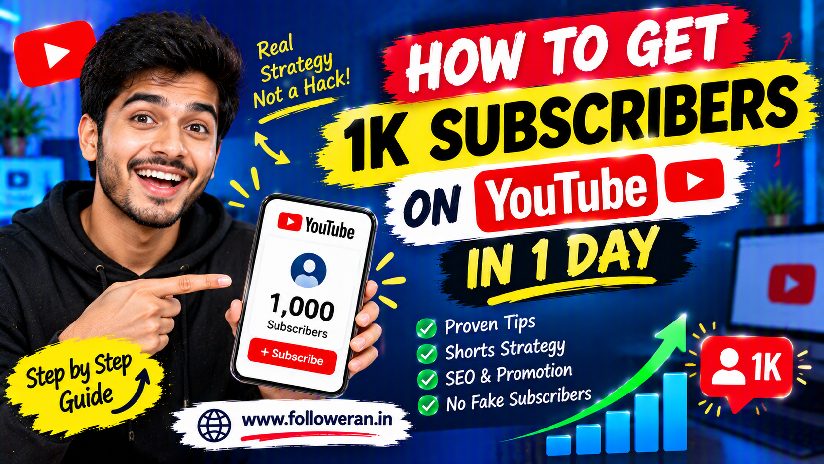 How to Get 1K Subscribers on YouTube in 1 Day