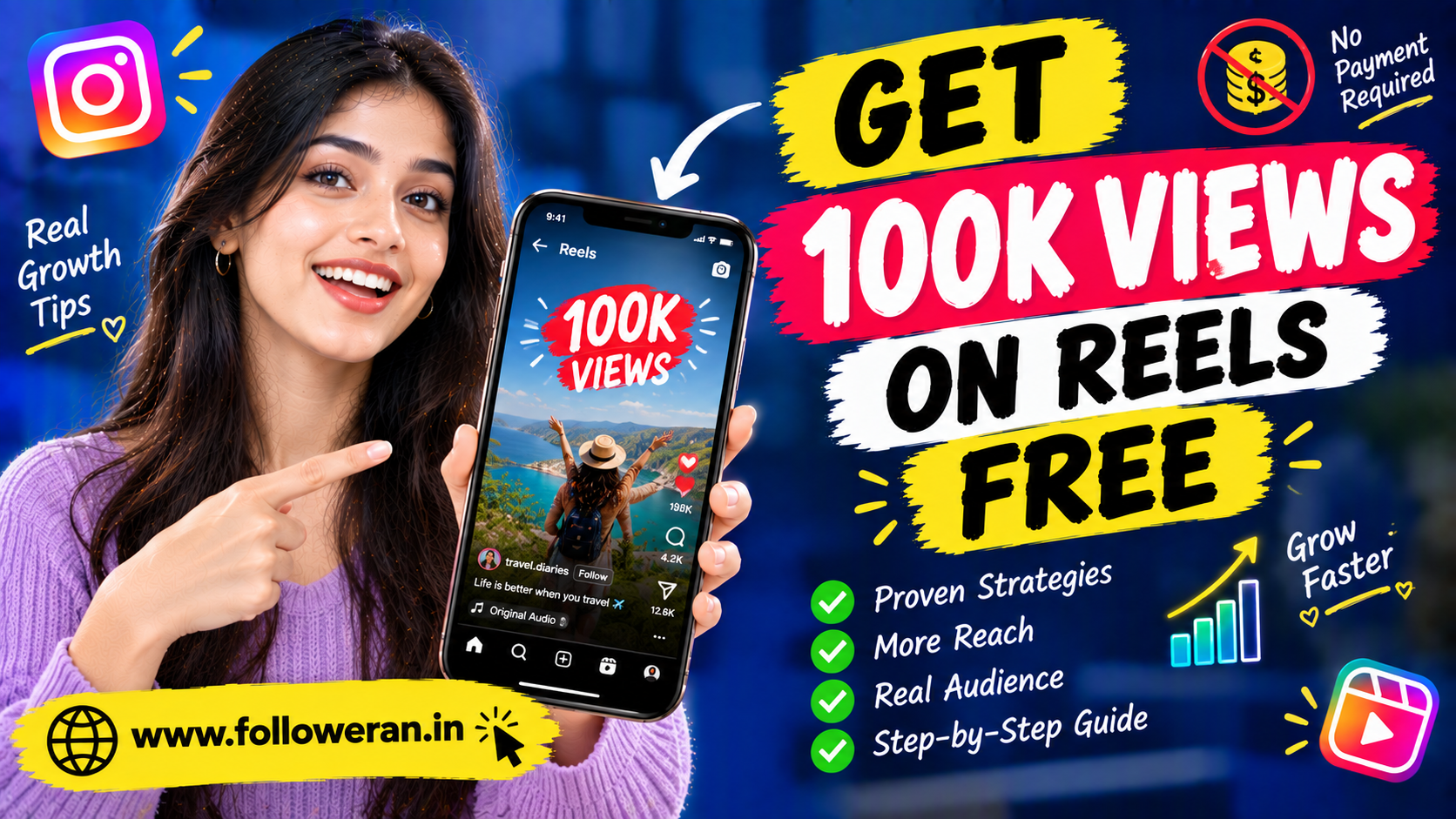 Get 100K Views on Reels Free: 20 Organic Growth Strategies