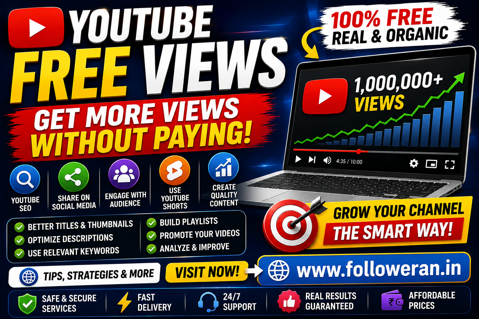 YouTube Free Views: How to Get More YouTube Views