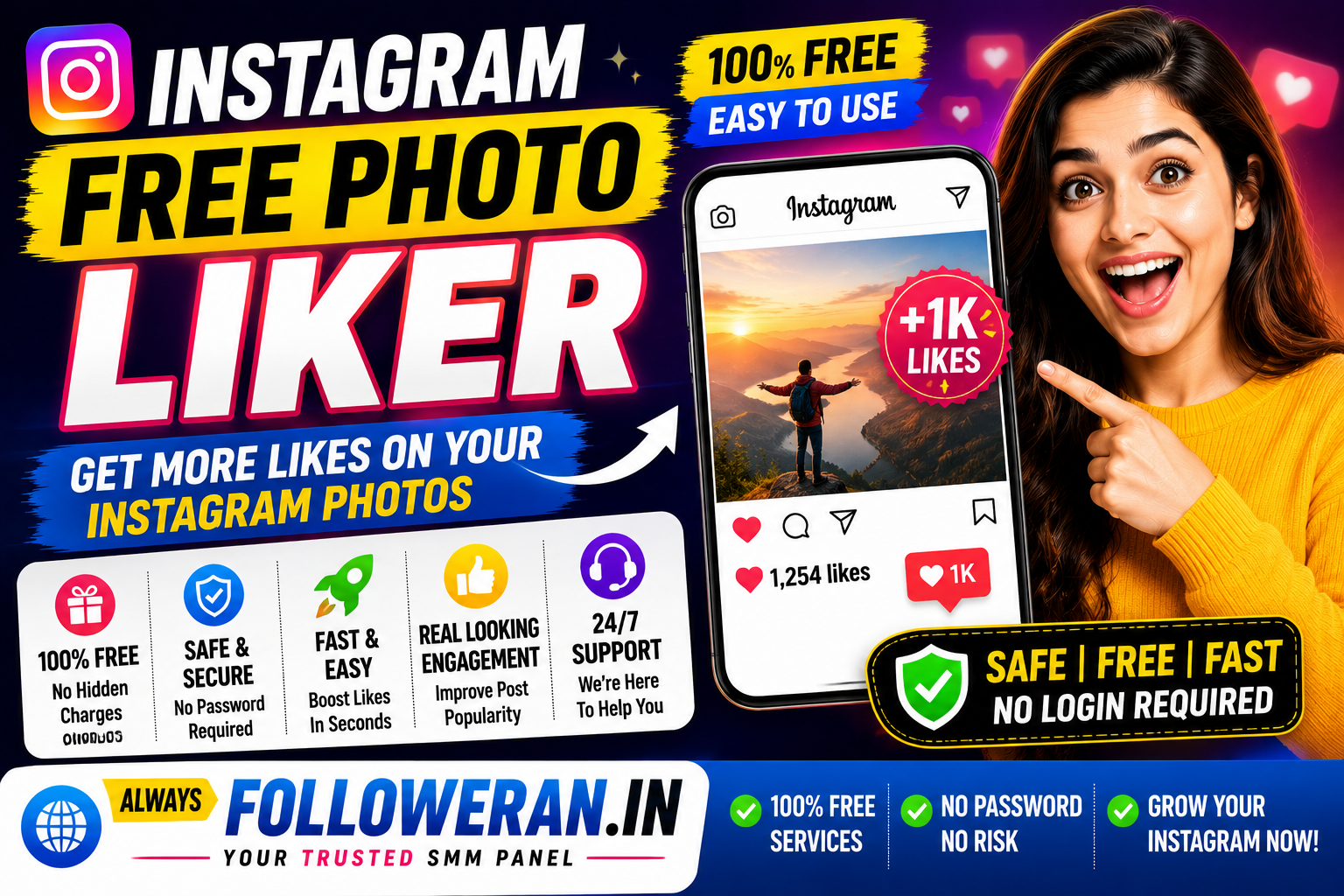 Instagram Free Photo Liker: How to Get More Likes Safely