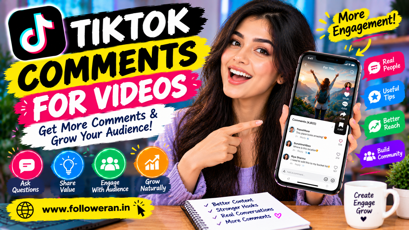 Comments for TikTok Videos: 15 Ways to Get More Comments