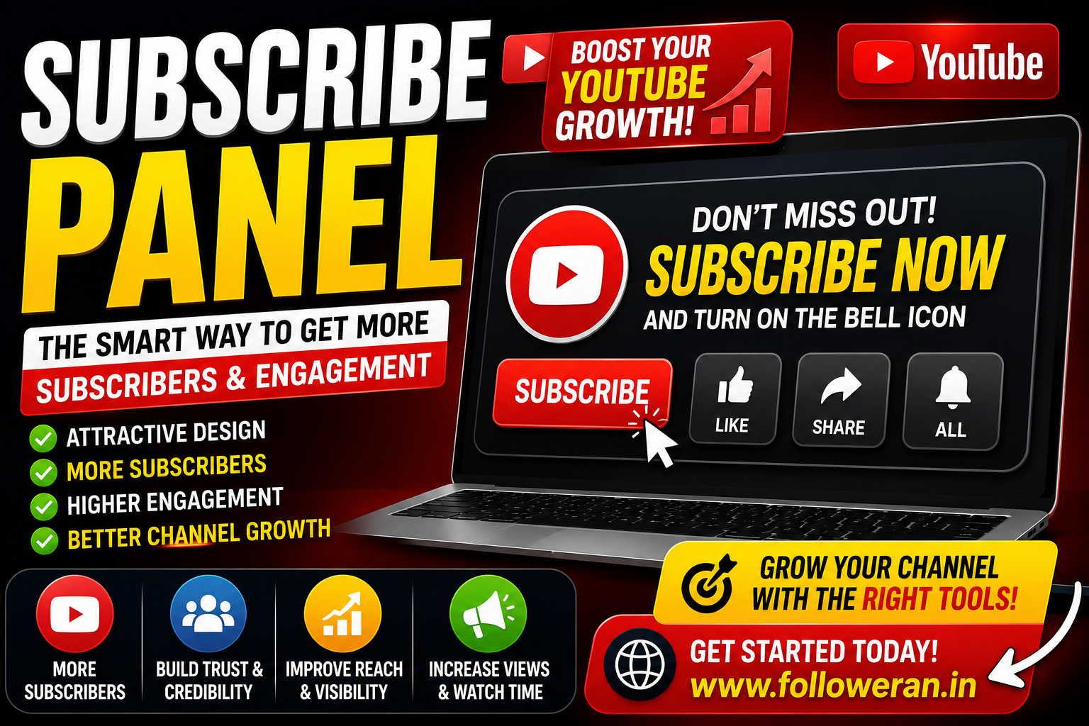 Subscribe Panel: How to Use a YouTube Subscribe Panel for Channel Growth