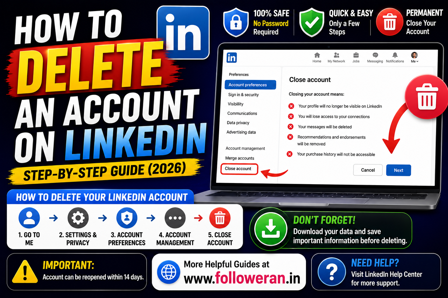 How to Delete an Account on LinkedIn: Complete Step-by-Step Guide