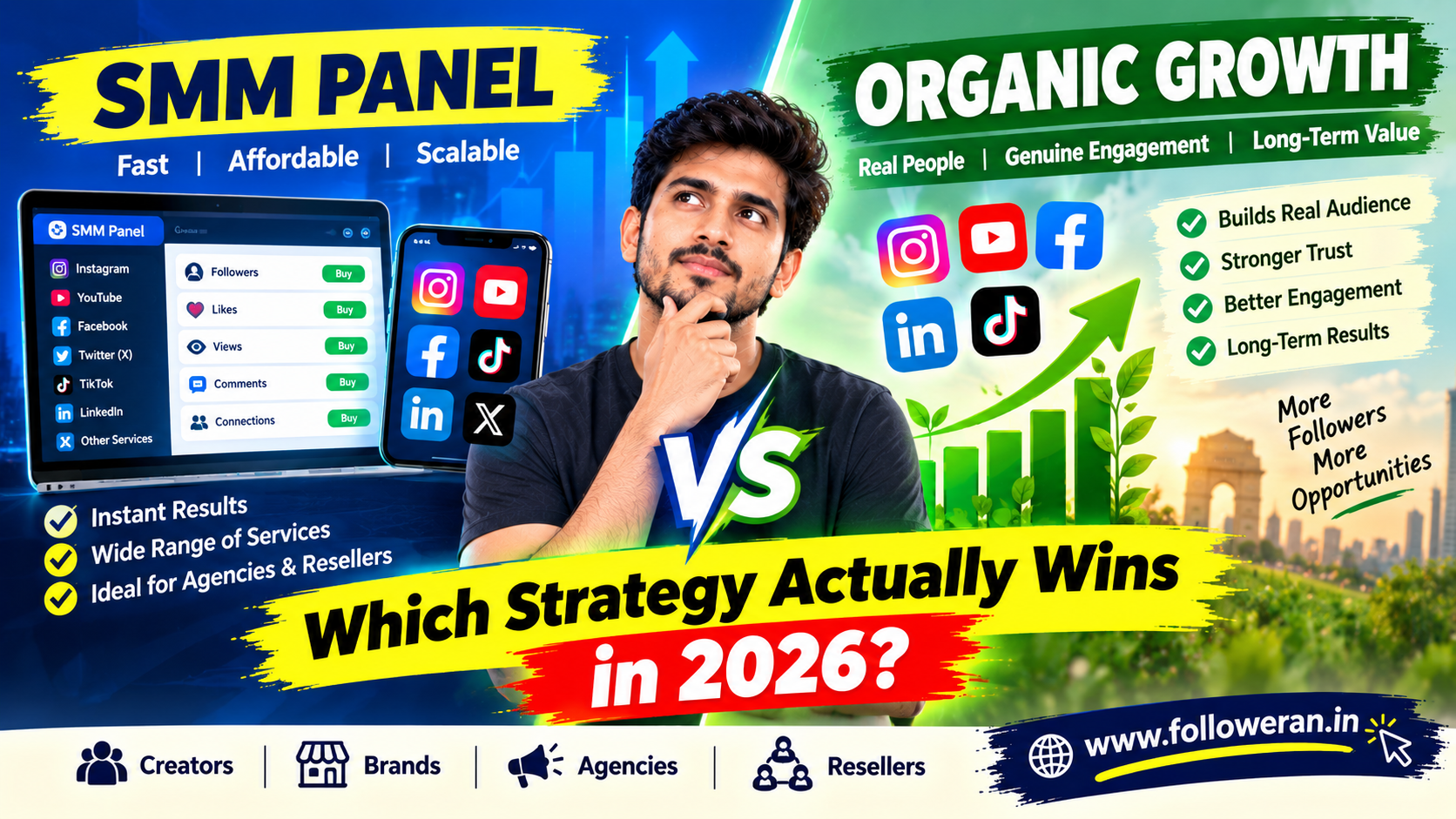 SMM Panel vs Organic Growth in 2026: Which Is Better in India?