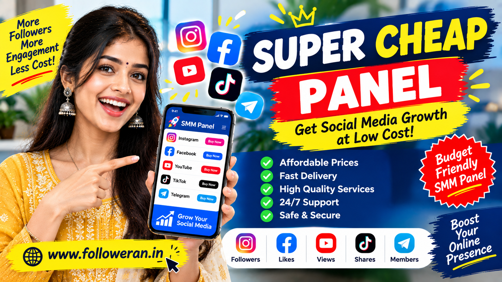 Super Cheap Panel for Affordable Social Media Marketing Services