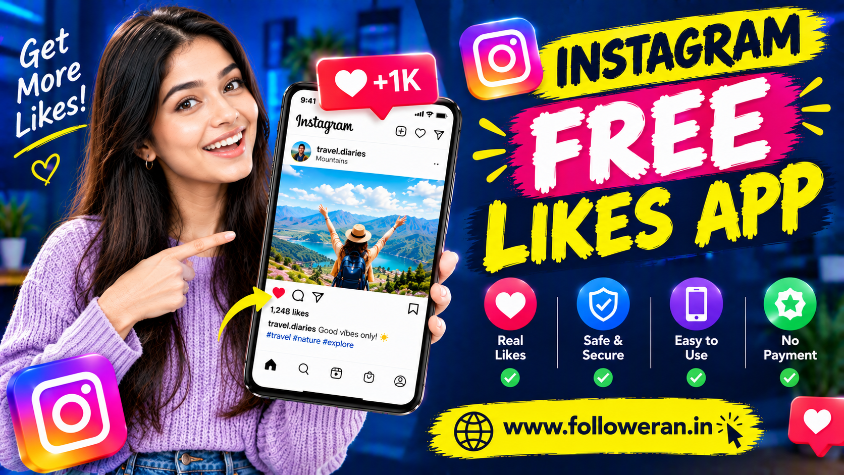Instagram Free Likes App: Get More Instagram Likes for Free