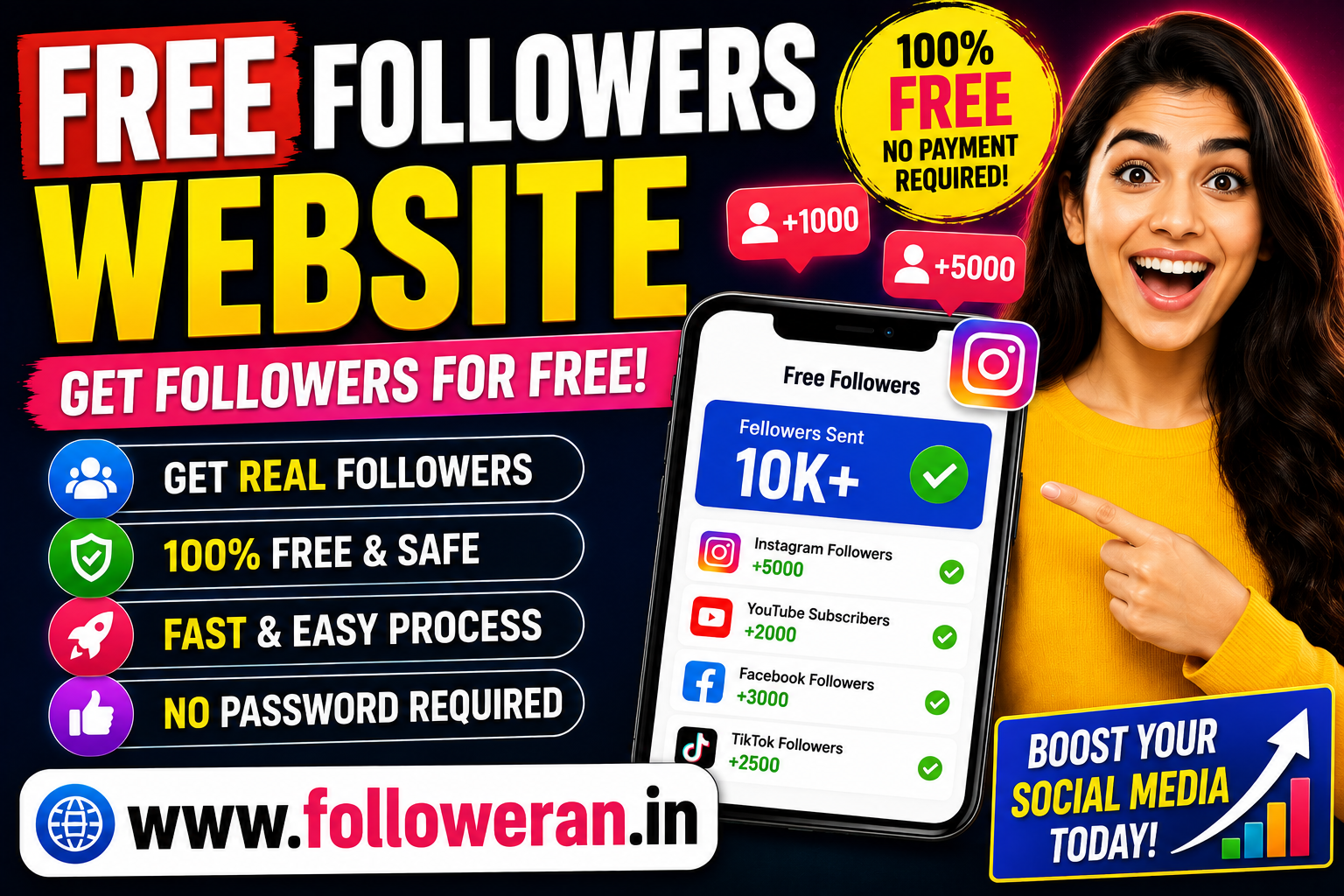 Free Followers Website: How to Get Followers Safely in 2026