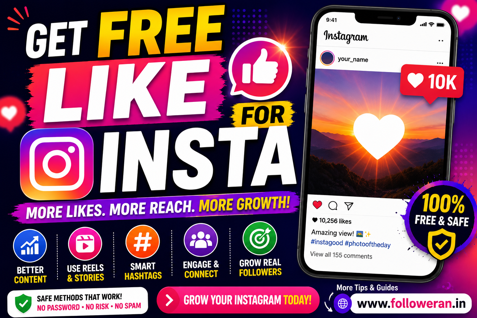 Get Free Like for Insta: How to Get More Instagram Likes Without Paying