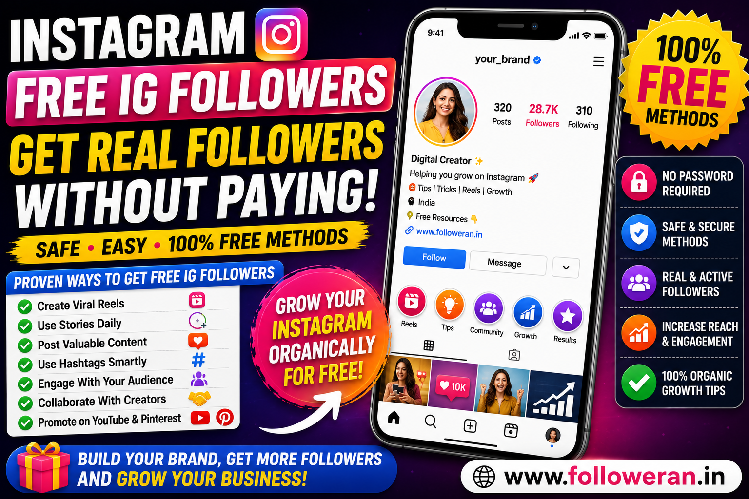 Instagram Free IG Followers: How to Get Free Instagram Followers Safely