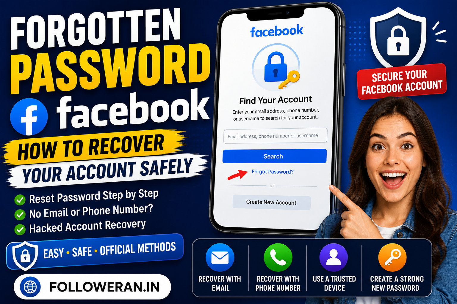 Forgotten Password Facebook: How to Recover Your Facebook Account Safely