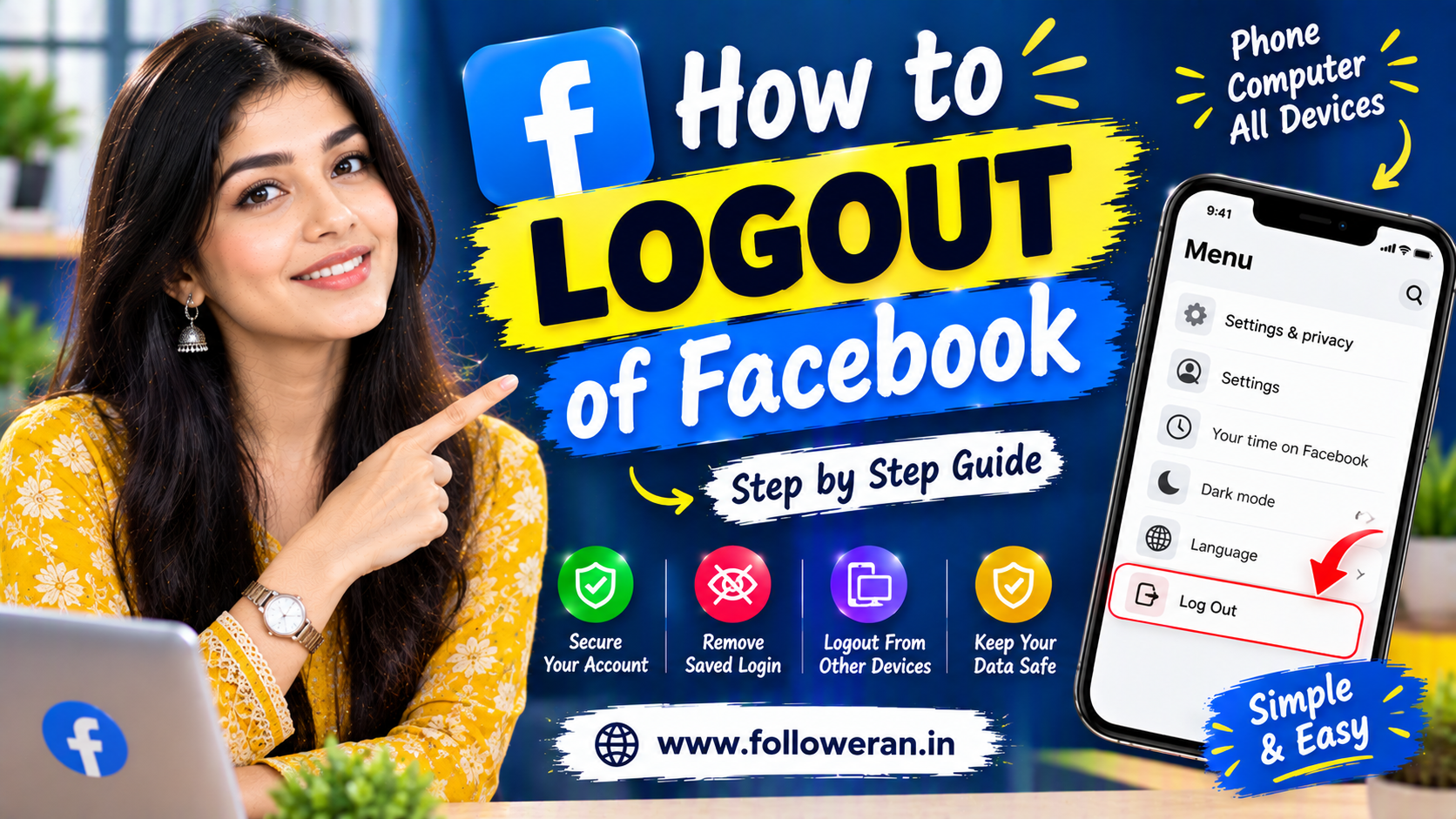 How to Logout of Facebook: Phone, Computer & Remote Logout