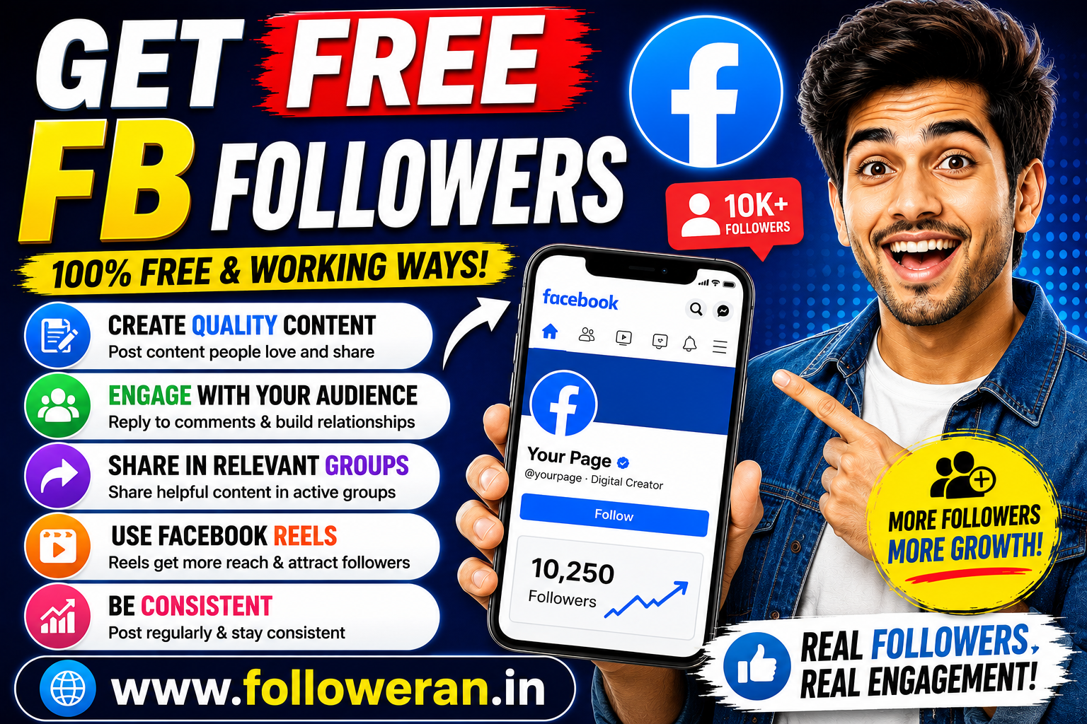 Free FB Followers: How to Get More Facebook Followers in 2026