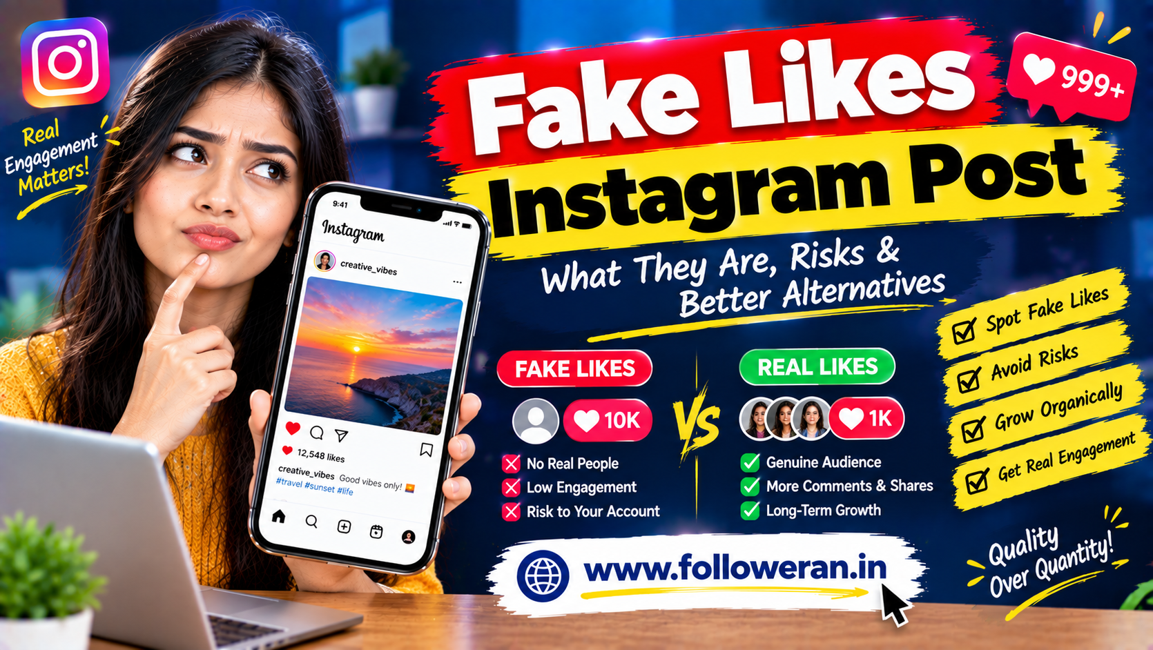 Fake Likes Instagram Post: Risks, Detection & Better Alternatives